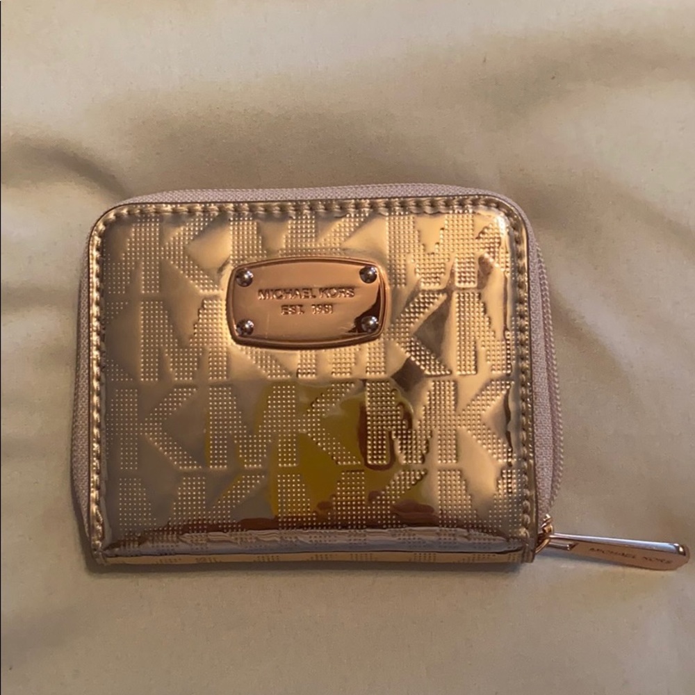Michael Kors Rose Gold Mini Wallet